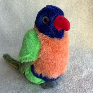 Wild Republic Audubon Rainbow Lorikeet Bird Working Sound Stuffed Animal Toy